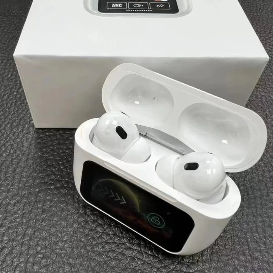 Wireless Bluetooth Earphones with Touch Screen / سماعات أذن لاسلكية تعمل بتقنية البلوتوث مع شاشة لمس