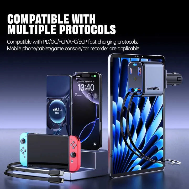 Retractable Car Charger / شاحن سيارة قابل للسحب