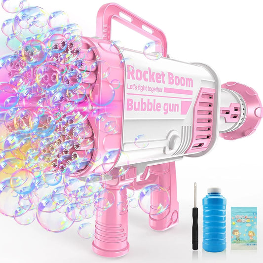 BUBBLE FUN Bazooka Gun- 60 holes / لعبة بازوكا الفقاعات - 60 ثقبًا