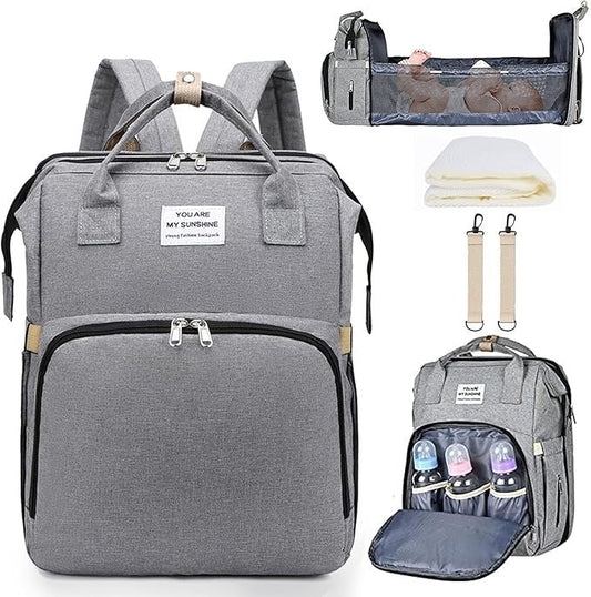 Portable Folding Crib Diaper Bag Multi-Function / حقيبة حفاضات سرير أطفال قابلة للطي متعددة الوظائف